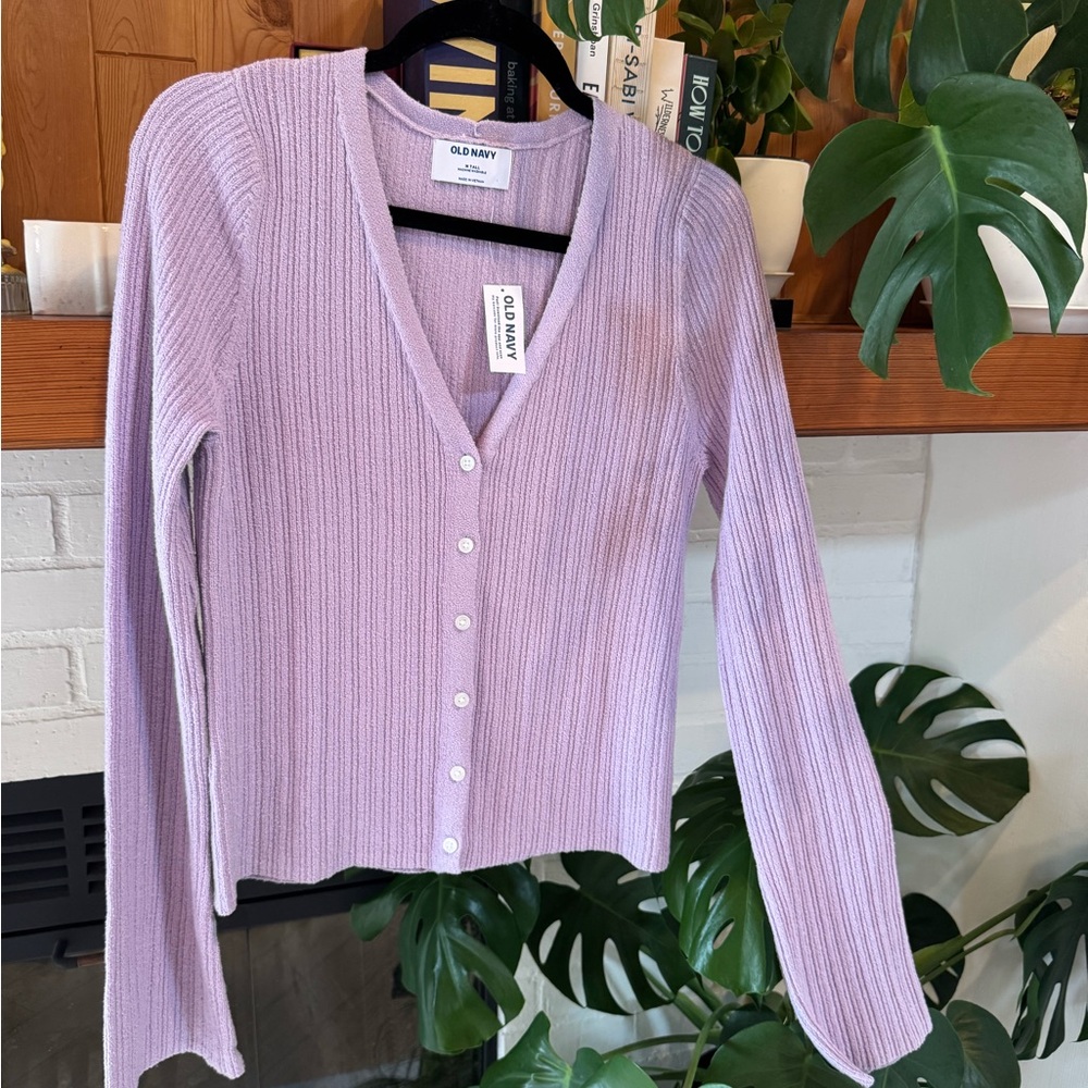 Old Navy Women's Light Purple Cardigan ~ size M-Tall